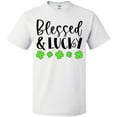 thumbnail image 3 of Inktastic Blessed and Lucky 4 Leaf Clovers St. Patrick's Day T-Shirt, 3 of 5