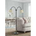 thumbnail image 3 of Cal Lighting Gail 11" 2-light Durable Metal Arc Floor Lamp in Dark Bronze, 3 of 6