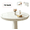 72"(Round), variant on Gogcaro 60" Round Fitted Tablecloth - Heavy Duty Elasticized Table Cover Elastic Edged Plastic Tablecloth Protector Fits 45"-56" Diameter Tables(Transparent)