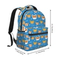 thumbnail image 3 of KLL Corgi Dog Face Print Casual Backpack for Men Women,Travel Casual Backpack Outdoor Activities Bag Daypack for Travel Hiking Shopping Daily, 3 of 5