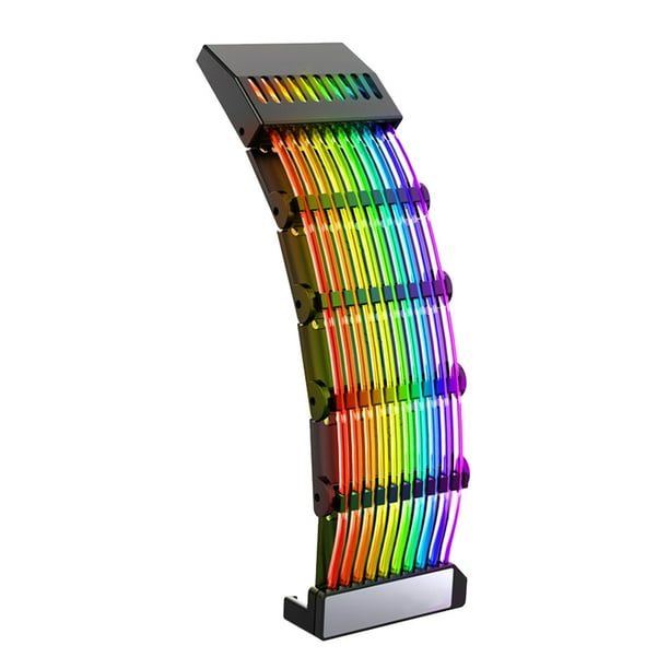 ColoMX 3pin ARGB Cable Extension 24pin Computer Tarjeta gráfica RGB Cable de extensión