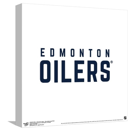 Gallery Pops NHL Edmonton Oilers – Secondary Logo Mark Canvas Wall Art Unframed Version 12 x 12