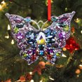 thumbnail image 2 of Moocorvic Butterfly Christmas Ornaments, 2024 Christmas Tree Pendent Holiday Decorations, Christmas Gifts for Women, Acrylic,Colorful, 2 of 4