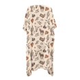 thumbnail image 3 of FKELYI Kimono Cover Up for Women Summer Beach Coverup Cactus Antler Horse Racing Print Half Sleeve Kimono Cardigan Sheer Beachwear Comfy Resort Wear for Ladies Casual Outfit, 3 of 6