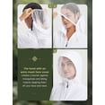 thumbnail image 3 of BALEAF Women's Sun Jackets No Insert Lightweight Hiking Hoodie UPF 50+ Workout Mosquito Clothes Long Sleeve UV with 2 Pockets White S, 3 of 7