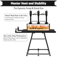 thumbnail image 4 of 3 Burner Forge with Propane Forge Stand 24" X 12" Heavy-Duty Blacksmith Forge, for Single & Double Propane Forges for Blacksmithing, Knife Making Forge Kit & Blacksmithing the Forge., 4 of 9