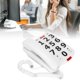 thumbnail image 5 of Teléfono Fijo Con Botones Grandes, Botones Fáciles De Leer, Tonos De Llamada Súper Fuertes, Teléfono Con Cable Estándar Doméstico Diseñado Profesionalmente Para Personas, 5 of 7