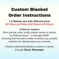 thumbnail image 5 of AISENIN Customized Blanket from Mom Dad Custom Photos Collage Throw Blanket with Pictures Text Personalized Bed Blanket Gifts for Boys Girls 9 sizes, 5 of 5