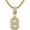 Number 8, variant on Number Pendant Brass Gold Plated 0~9 lucky Number Necklace for Men and Women - Number 0-9 Pendant 24 inch Chain