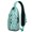 Men Sports Sli, variant on Tropical Flower and Leaves Sling Bag with Watercolor Floral Print, Lightweight Durable Crossbody Backpack, Adjustable Strap, Multiple Compartments for Outdoor Activities and Gym