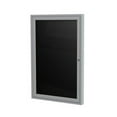 thumbnail image 4 of Ghent 36"x36" 1-Door Silver Aluminum Frame Fabric Letterboard - Red, 4 of 4