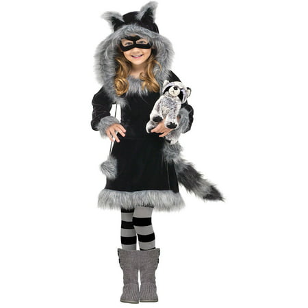 Sweet Raccoon Toddler or Girls Halloween Costume FREE SHIPPING 3T-4T Years