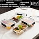 thumbnail image 2 of JUEGO DE RECIPIENTES DE VIDRIO HERMÉTICO, CONTENEDORES Para Alimentos con Tapas Cierre Fácil, Refractarios para Cocina, Horno, Refrigerador Congelador (JUEGO 10 RECIPIENTES (20 PZ)), 2 of 6