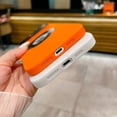 thumbnail image 5 of for iPhone 11 Pro Max Case 6.5" 2019, Large Viewport Design, Hard PC Built-in Luxury Camera Lens Protector Full Protection Phone Cover with Magsafe for Women Girls Boy Men, Orange, 5 of 14