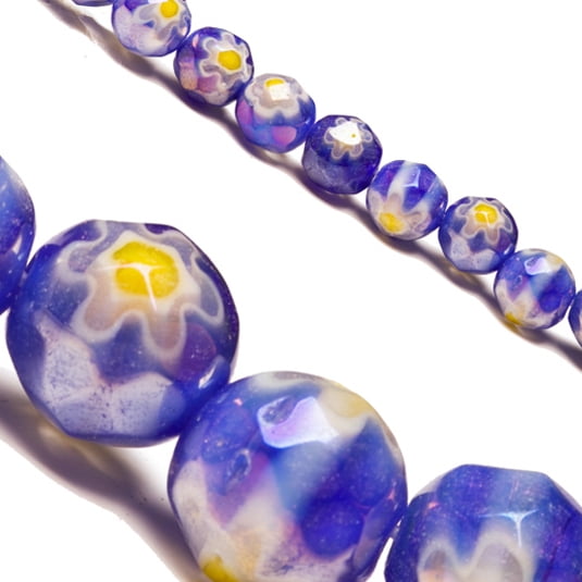 millefiori glass beads