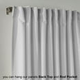 thumbnail image 5 of 3S Brother's Extra Long Room Darkening 228" Length Faux Velvet Pure White Curtain Drapes - Hanging Back Tab 5-25 Feet Custom Made Curtains ( 1 Panel ) - Made in Turkey (52"Wx228"L), 5 of 5