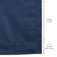 thumbnail image 3 of Your Chair Covers - 52 X 63 Inch Blackout Polyester Curtains with Grommets Navy Blue - 2 Panels, 3 of 3