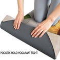 thumbnail image 3 of Newspaper Text Sunflower Pattern Hot Yoga Mat Towel Non Slip for Hot Yoga - Quick-Drying Yoga Mat Cover with 4 Corner Pockets with Travel Bag - Hot Yoga Towel Non Slip 74"x26", 3 of 6