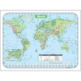 thumbnail image 1 of Universal Map 28422 Monde Ombré Relief Ombré Relief Carte, 1 of 1