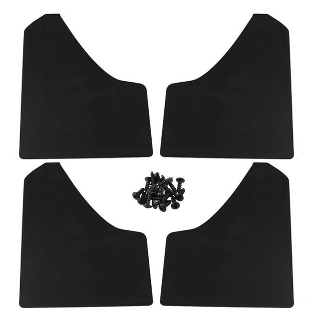 Amdohai 4pcs Car Tire Mudguard Mud Flaps Splash Guards Front & Rear Decorative Fenders for Car Truck SUV Pickup