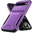 thumbnail image 4 of KOMI Case for Pixel 9 Pro XL Case, Google 9 Pro XL Case with Tempered Glass Screen Protector and Slide Camera Cover, Non-Slip Heavy Duty Shockproof Phone Cover for Google Pixel 9 Pro XL Purple, 4 of 5