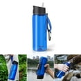 thumbnail image 2 of 650ml Camp Survival Water Filter Filtration Bottle, Sports Water Purifier Bottle, 2 of 9