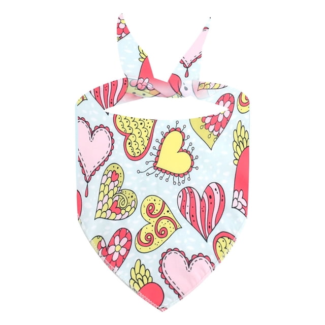 TIELUTT Easter Bib Colorful Scarf Unisex Durable Triangular Double Bib/handkerchief Suitable For Puppies. Rhinestone Choker Dog Choker Chain Necklace with Name Pet Supplies