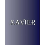 Xavier: 100 Pages 8.5" X 11" Personalized Name on Notebook College Ruled Line Paper (Paperback)