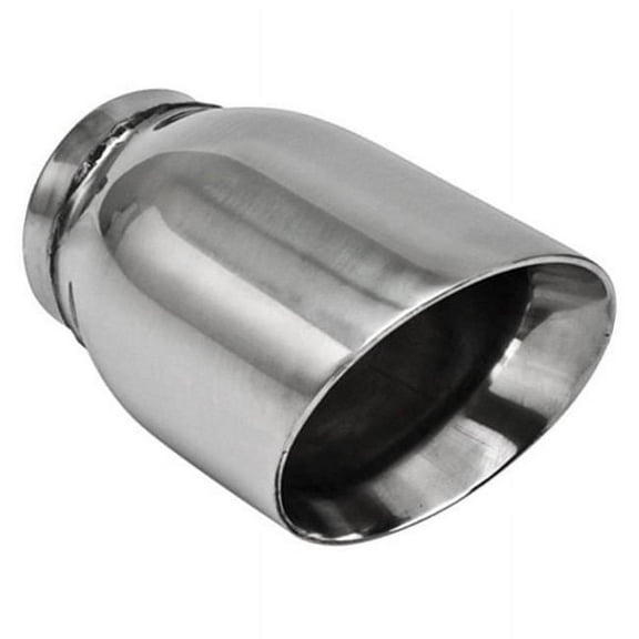 2.50 x 3.50 in. Stainless Steel Double Wall Angle Exhaust Tip