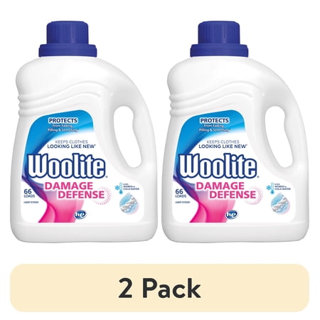 (2 pack) Woolite Damage Defense Liquid Laundry Detergent, 100 fl oz, 66 Loads