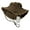 Brown, variant on Retro Leopards Print Fisherman Hat Wide Brims Sun Protected Lightweight Unisex Hat For Outdoor Travel Accessory