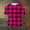 Hot Pink, variant on Blczomt Crewneck Shirt for Men Big and Tall Oversized Green T Shirts Summer Polka Dot Waffle Big & Tall Tops