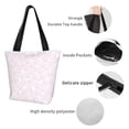 thumbnail image 4 of Pofeuu Cat Paw Print Women Fashion Shoulder Handbags Top Handle Satchel Bags Tote Shoulder Shopping Bag Stylish Canvas Tote Bag, 4 of 6