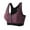 Purple, variant on Clearance asdoklhq Bras for Women Plus Size Clearance Women's Zip Front Sports Bra Wireless Post-Surgery Bra Active Yoga Sports Bras