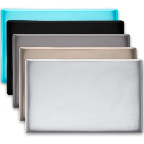 Dogbuddy Dog Food Mat Small 19x12 Large 24x16 Xxl 32x24 Nonslip Pet Food Mat Silicone Dog Bowl Mat Washable Dog Mat For Food And Water Waterproof Dog Food Mats For Floors