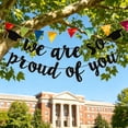 thumbnail image 4 of chaungfeng We Are So Prouds Of You Graduation Banners 98 Inch, Glitter Congrats Grad Garland for Graduation Party Decorations Grad Party Supplies, Black, 4 of 6