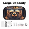 thumbnail image 3 of Bear Charger Organizer, Hard Drive Cases, Cord Travel Organizer, Cell Phone Cord Organizer - Waterproof Oxford Cloth Digital Bag 5.9x9.44x3.14 in, 3 of 6