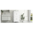 thumbnail image 2 of Bathroom Storage Cabinet, White Freestanding Cabinet with 4 Doors & Adjustable Shelves, Tall Storage Organizer for Bathroom, Bedroom, Living Room, 2 of 9