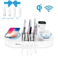 thumbnail image 4 of 4-Port USB Charging Station, Double Wireless Charging Station Desktop iWatch Watch Bracket with 5 Data Lines for iPhone, ipad, Samsung, Android Phone, Tablet, 4 of 10