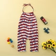 thumbnail image 7 of Zanarzt Baby Girls Independence Day Romper Jumpsuit Toddler Romper Day Kids Pants Girls Baby 4th of July Independence Girls Romper Jumpsuit Red,2-3 Years, 7 of 7