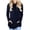 Navy, variant on ATOYSOY Women's Pullover Pockets Crew Neck Sweatshirts Drawstring Outwear Loose Hoodie Tops Fashion Long Sleeve Tees Drawstring Fall Winter Casual Shirts Pockets Black L