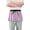 Aubergine and White Stripes, variant on Aubergine and White Stripes Server Apron with 3 Pockets Waterproof Waitress Waist Short Apron for Man Woman 12 Inches
