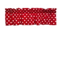 thumbnail image 2 of cotton polka dots window valance 58 wide white on red, 2 of 2