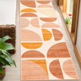 thumbnail image 1 of Boho Rug Washable x Area Rugs for Bedroom Entryway Living Room Bedside Small Throw Floor Carpet Non Slip Soft Indoor Modern Abstract Bohemian Orange, 1 of 7