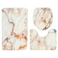 thumbnail image 2 of Juego de 3 alfombras de baño con base antideslizante para ducha Mármol, 2 of 9
