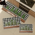 thumbnail image 5 of YIMEIS Snow scene of Christmas tree Fall Kitchen Rugs Non Skid Washable Area Carpet [Made in USA], Multi - 3 Pcs 16''*24''/20''*32''/47''*18'', 5 of 10