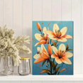 thumbnail image 2 of Qisvanset Framed Canvas Wall Art 12x16 Inch White Lily Spring Pop Art TV Background Wall Decor, 2 of 5