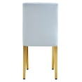thumbnail image 6 of Four Gray Pu Dining Seats - Comfortable And Versatile, With Metal Construction Of 4 Chairs In Modern Comfortable, Soft Sponge Filling Stable, 6 of 7