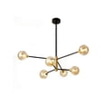 thumbnail image 1 of Candil 6 Bombillas De Cristales Dorado, 1 of 3