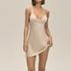 thumbnail image 1 of Camisón de mujer con tirantes y encaje, ajustable, cómodo y para el hogar., 1 of 9